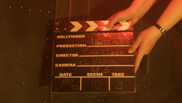 Arms Race clapperboard